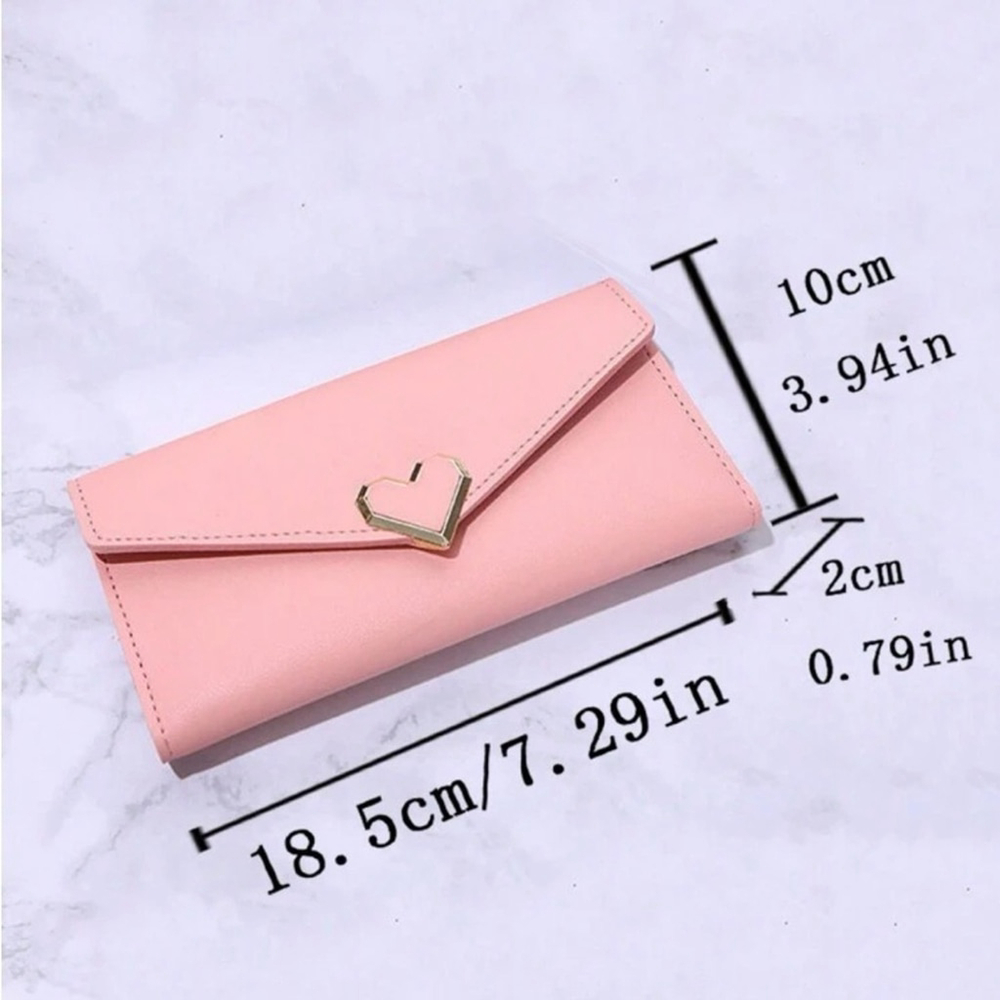 Chic Pink Heart Accent Wallet - Picture 4 of 4